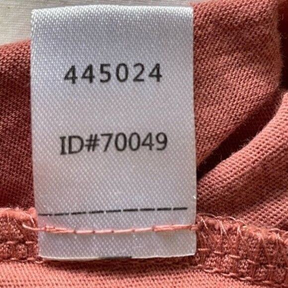 LOFT · Large · Mauve & Rose-Gold Metallic Striped Long Sleeve Shirt · Cotton - Picture 4 of 6